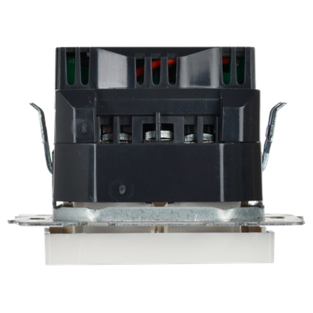 BRITE Розетка 1-местная с заземлением с защитными шторками 16А с USB A+C 18Вт РЮш11-1-БрБ белый IEK