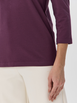 Свободный лонгслив с V-вырезом и рукавом 3/4