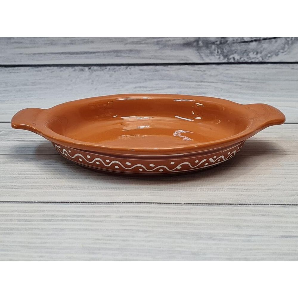 Блюдо круглое d 21,5 см h3,5 см с ручками 300 мл "Псковский" керамика ПГ [6]