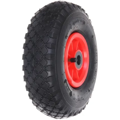 Колесо к тачке 10» 3,00-4 (ось 20мм) пневмо