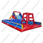 Надувная полоса препятствий "Универсальная", 19,5*7,5*5 м