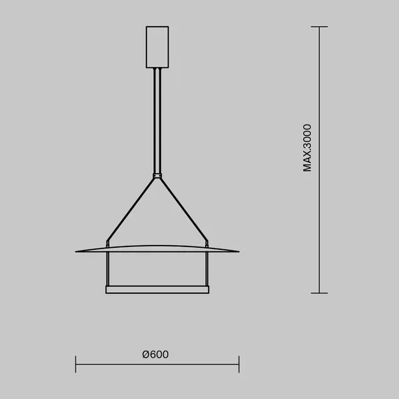 Подвесной светильник Атмосфера / Ambience 3000К 30Вт Maytoni mod280pl-l30b3k