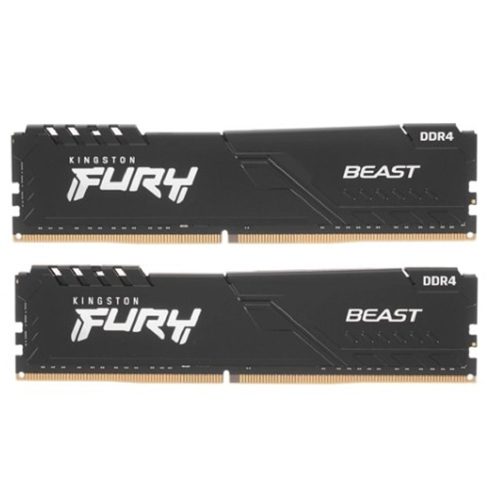Оперативная память Kingston DDR4 DIMM 32GB Kit 2x16Gb KF432C16BBK2 / 32 PC4-25600, 3200MHz, CL16