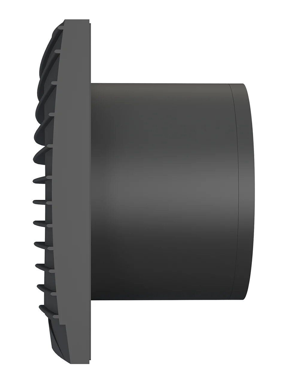 Вентилятор накладной SILENT D125 обратный клапан Matt black DICITI