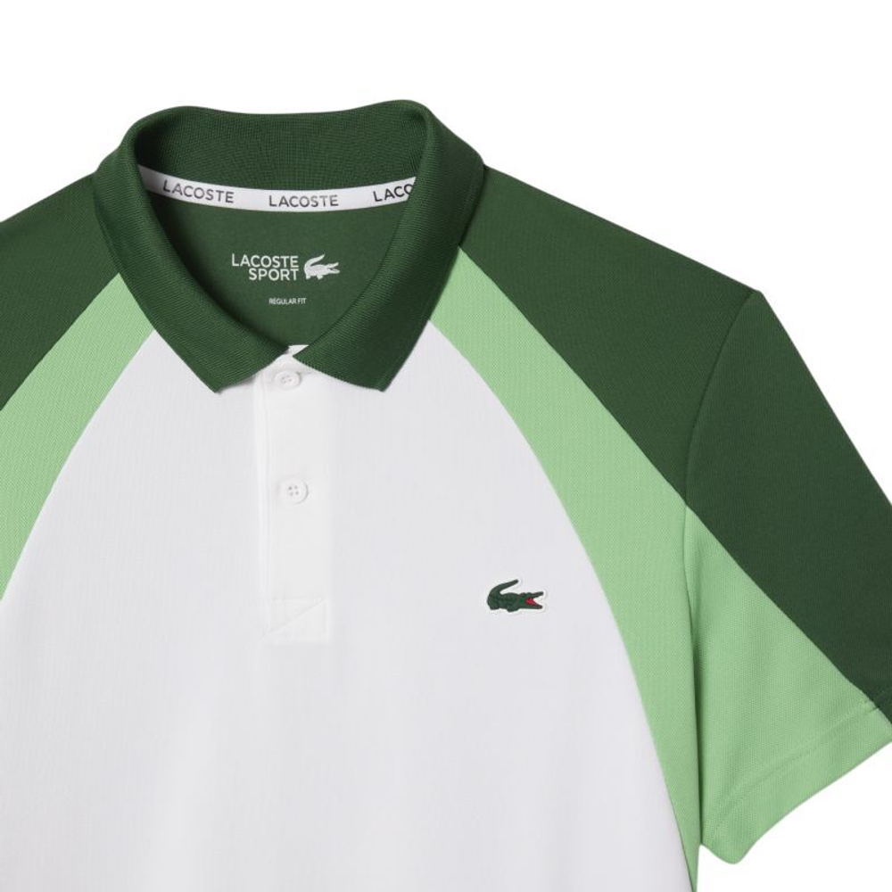 Теннисное поло Lacoste Colour-Block Printed Tennis