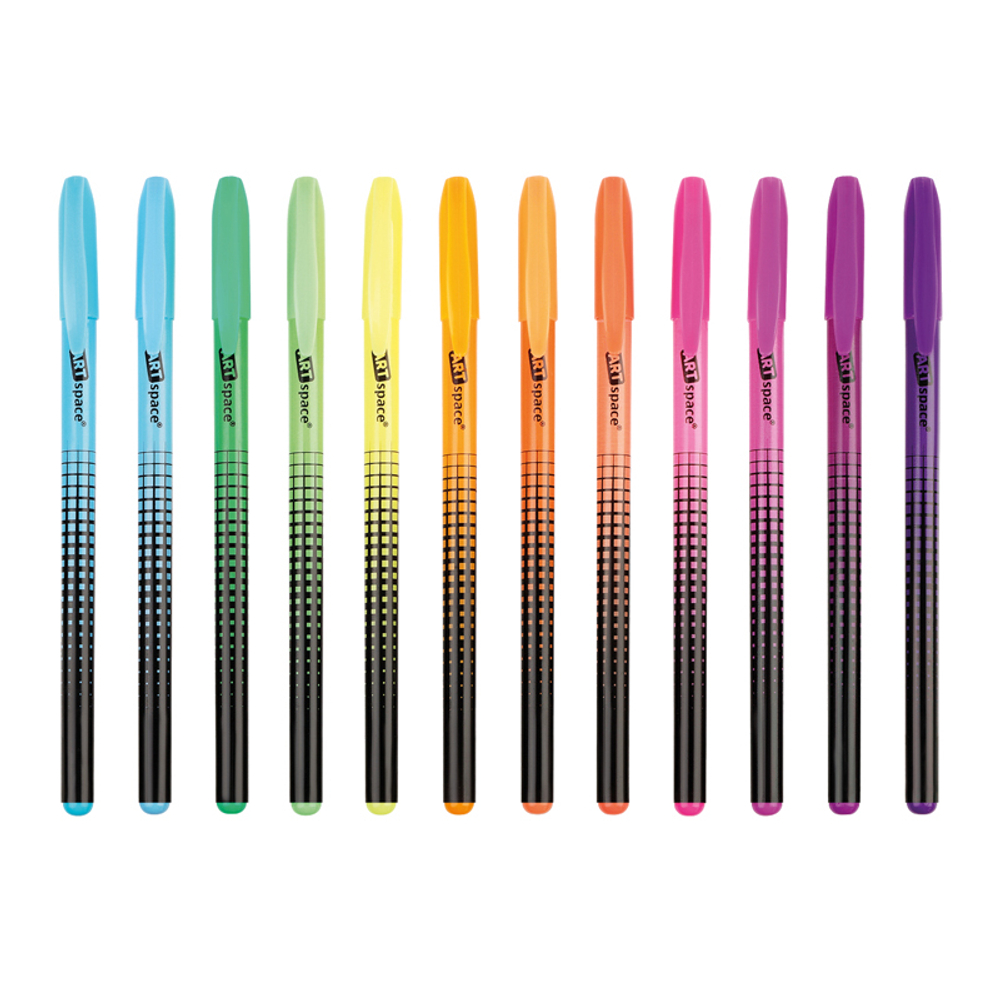 Набор гелевых ручек ArtSpace "Abstraction" 12шт.,12цв., 1,0мм, неоновые, ПВХ чехол