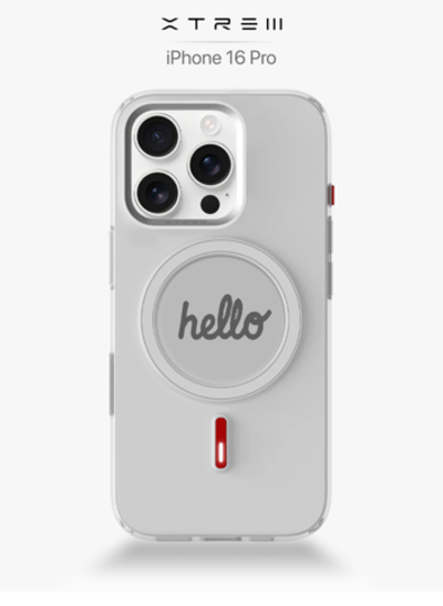 XTREM Чехол для Apple iPhone 16 Pro с экраном на задней панели, белый