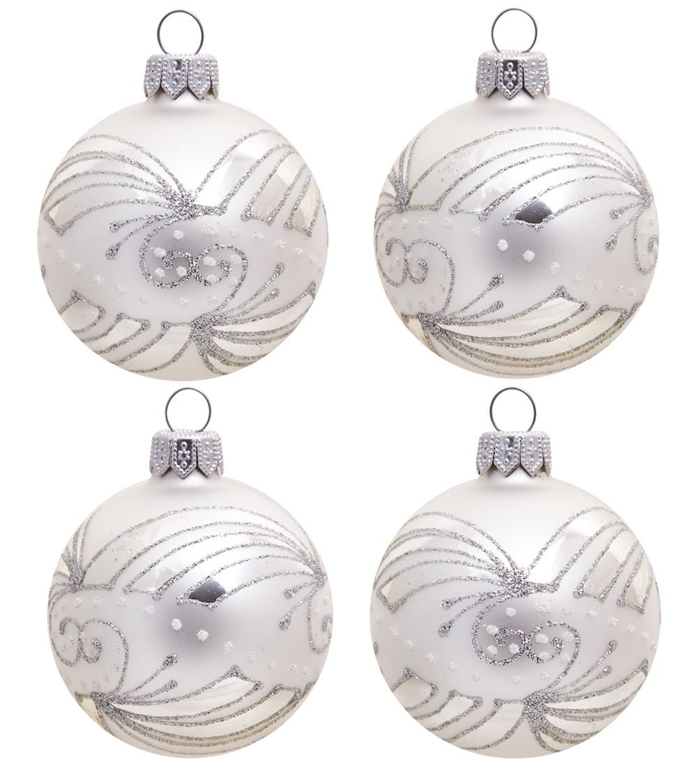 Элита НФШ-1382 Набор ел.украшений Шар 4шт «Изящный» 60 мм