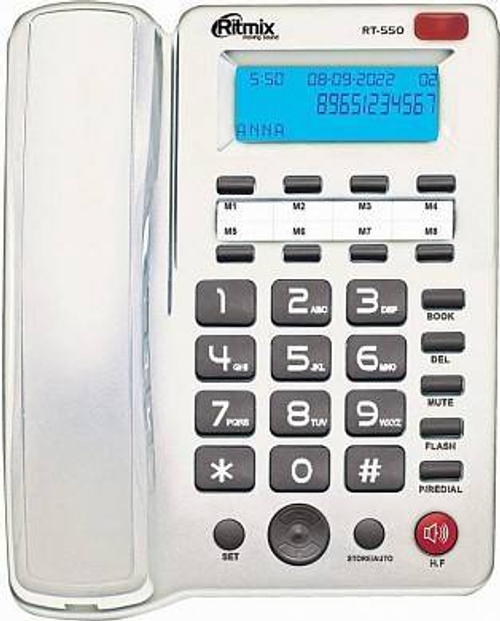 телефон Ritmix RT-550 white