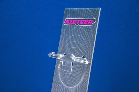 Подставка для выставки продукции компании "Nictech"