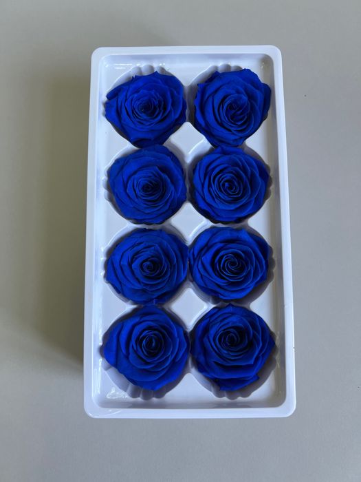 Роза классическая синяя d=4-5 см (упак 8 шт)