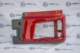 Бампер самосвал левый X3000 (красный) DZ97259623311