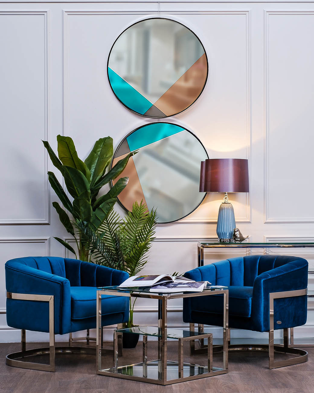 Кресло Garda Decor ZW-777 BLU SS