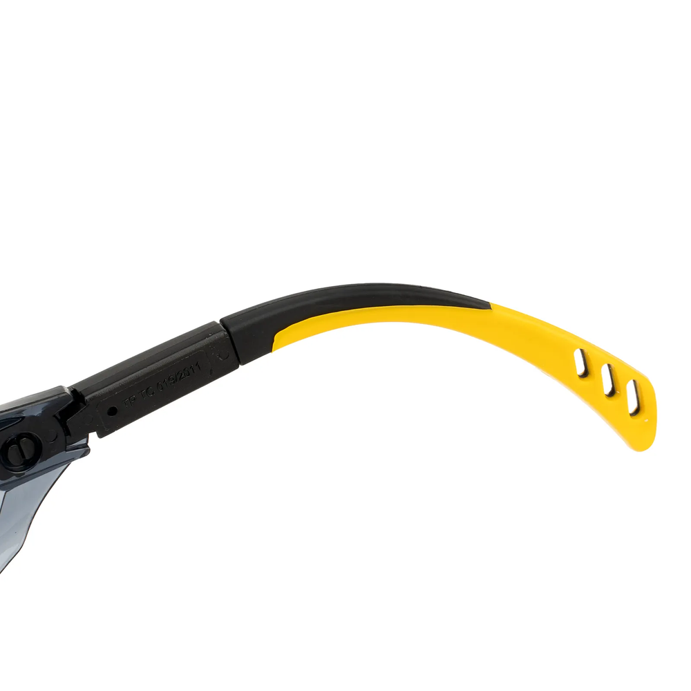 Очки защитные увеличенная дымчатая линза регулируемые дужки Denzel