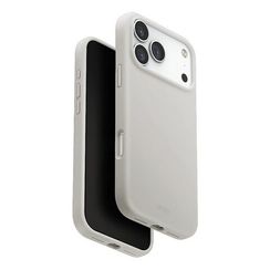 Чехол Uniq Lino MagSafe для iPhone 17 Pro Mist Grey (IP6.3P(2025)-LINOMMGRY)