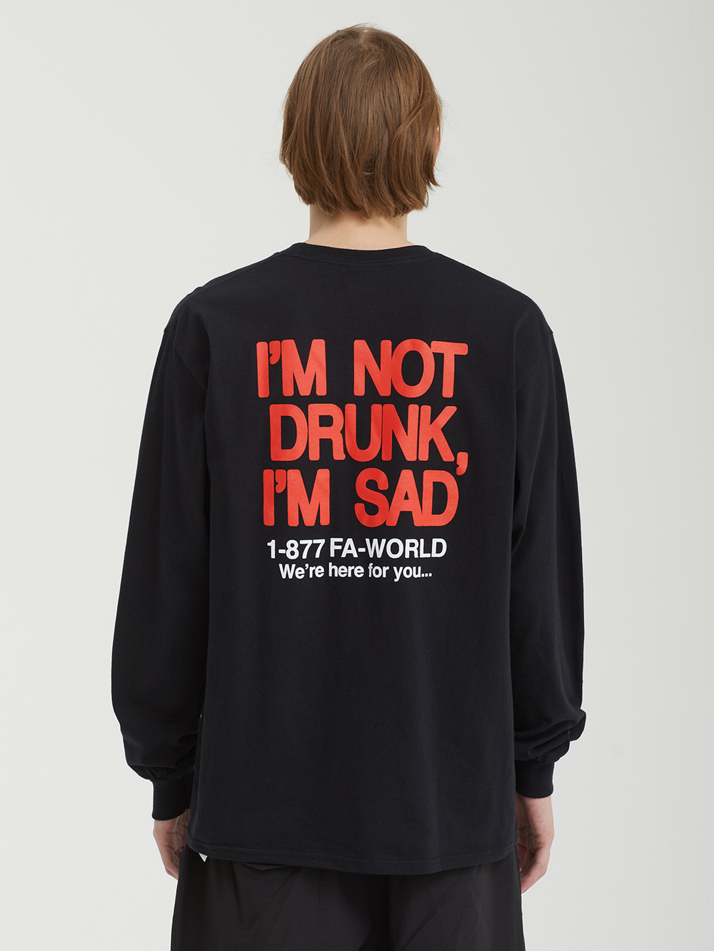 Мужской Лонгслив Drunk And Sad