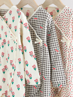 Комбинезон / Cлип для малышей Next E18-364, 3 шт., Молочный, Серый