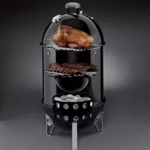Гриль-коптильня угольная Weber Smokey Mountain Cooker, 47 см, чёрный