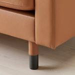 2-местный диван - IKEA LANDSKRONA, 164х89х78 см, оранжевый, кожа, ЛАНДСКРУНА ИКЕА