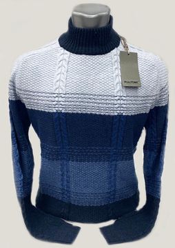 Свитер "Узор 3" Синий