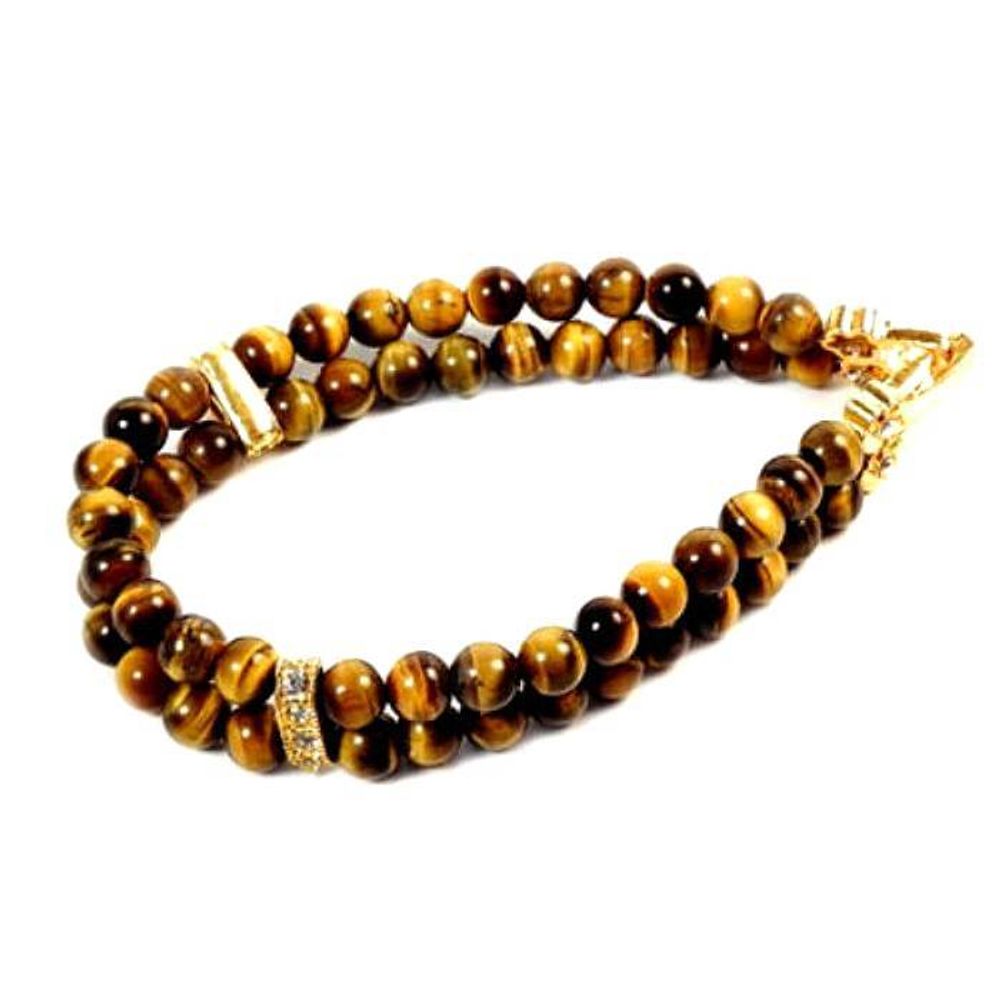 Браслет "Дорожка" тигрово-соколиный глаз