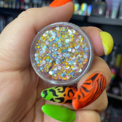 Крем-блестки LENA PANTERA микс золото серебро 10 гр