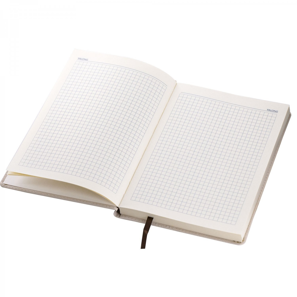 Записная книжка А5, Yalong, 7БЦ, иск. кожа (soft-touch), ляссе, тонир. блок, клапан на магните, ассорти, клетка, 120 л.