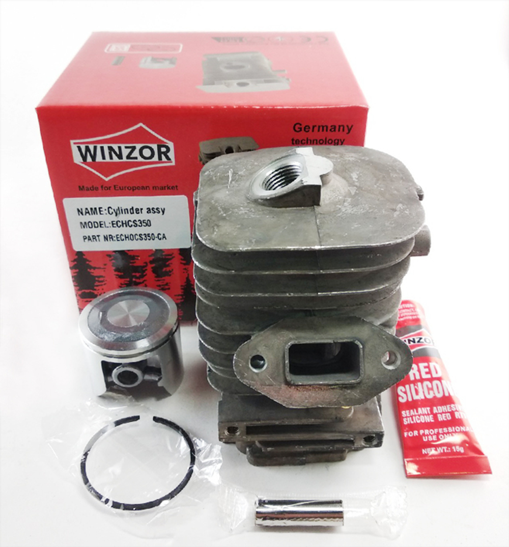 Поршневая группа б/п Echo CS-350 (D:39-мм, 1-кольцо, герметик) [Winzor]