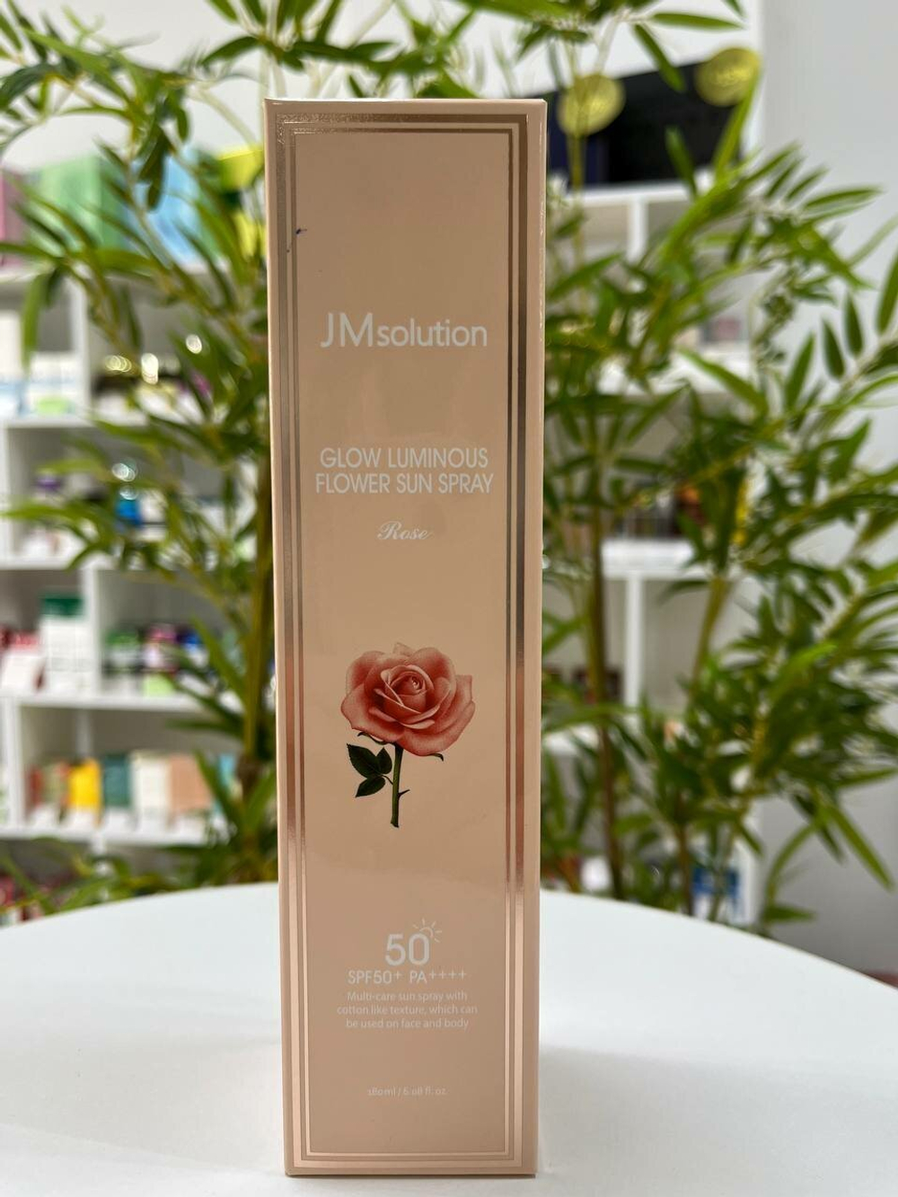 JMsolution Омолаживающий солнцезащитный спрей с экстрактом розы / Glow Luminous Flower Sun Spray SPF50+ PA++++, 180 мл