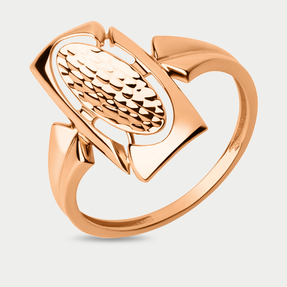 Кольцо женское из розового золота 585 пробы без вставки (арт. 025421-1010)