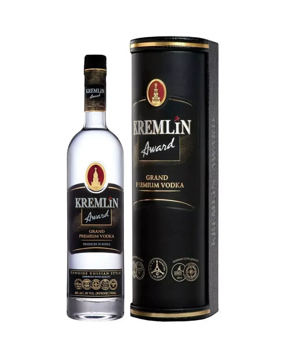 Kremlin Award Grand Premium в кожанном тубусе 0,7 л.
