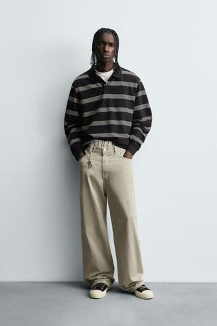 ZARA ДЖИНСЫ BAGGY FIT, ХАКИ