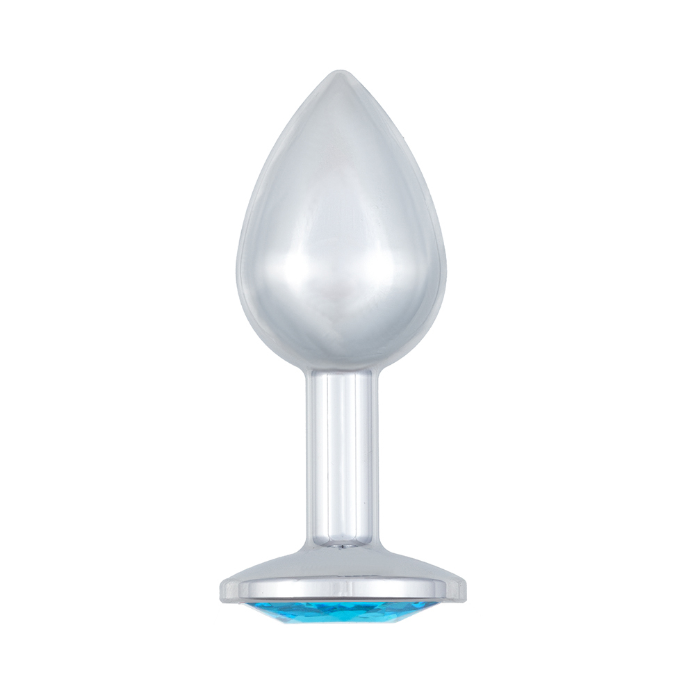 Анальная пробка Diamond Light blue Sparkle Small 4009-04Lola