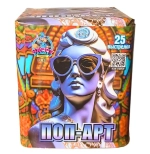 Батарея салютов Поп-арт (FPM21) от Фаворит Пиро Групп, 25 залпов, 20 мм