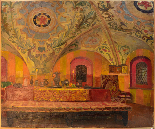 Шахматов Л.А .Столовая палата. Холст, масло. Москва. 2022. Размер 61,3х51,4