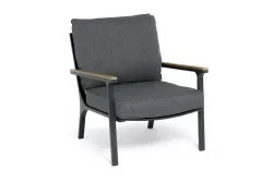 "Крокус" лаунж-зона 5-местная из алюминия, цвет темно-серый