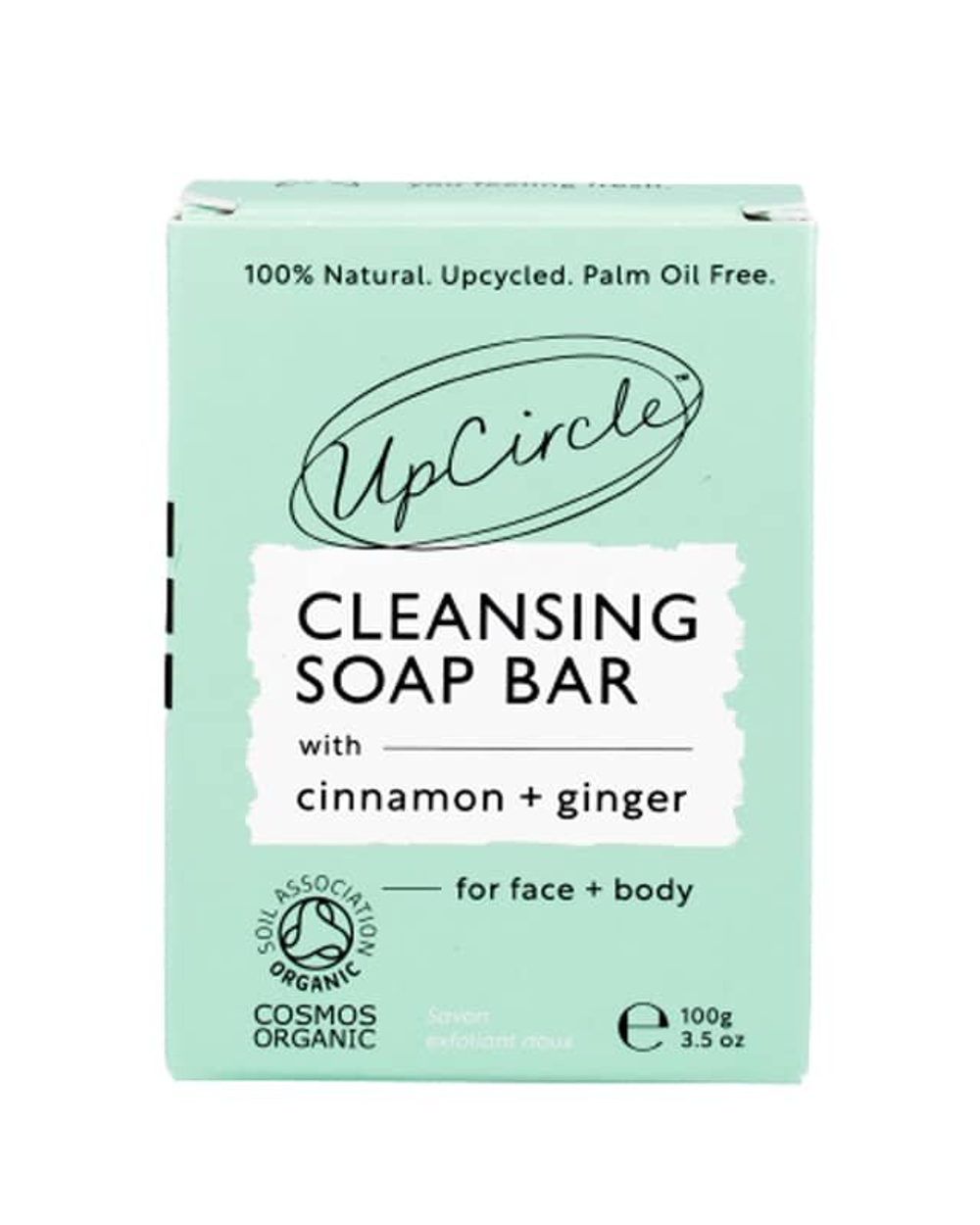 Очищающее мыло UpCircle с корицей и имбирем, 100 гр