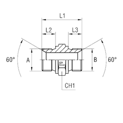 Соединение P BSP 1/8" BSP 1/2"