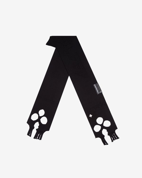 Шарф Nosebleed Two Distressed Logo черный - фото 1