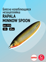 Блесна для рыбалки колебалка Minnow Spoon, 8см, 22гр