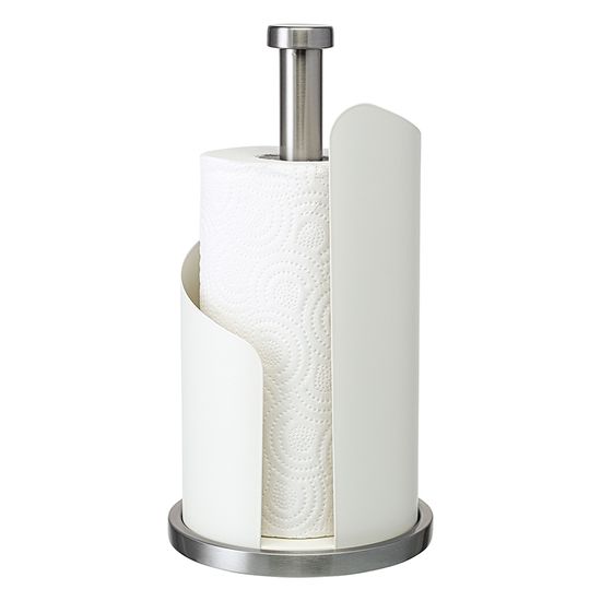 Держатель для бумажных полотенец riks, молочный