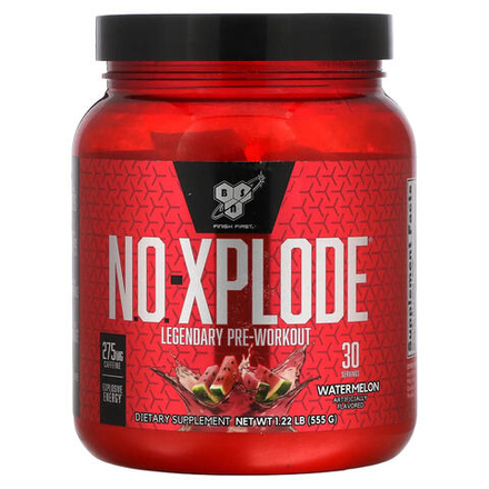 BSN, N.O.-Xplode, легендарный предтренировочный комплекс, арбуз, 555 г (1,22 фунта)
