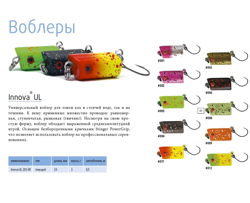 Воблер Крэнк Innova UL 20S-SR #004 Крэнк (Crank)