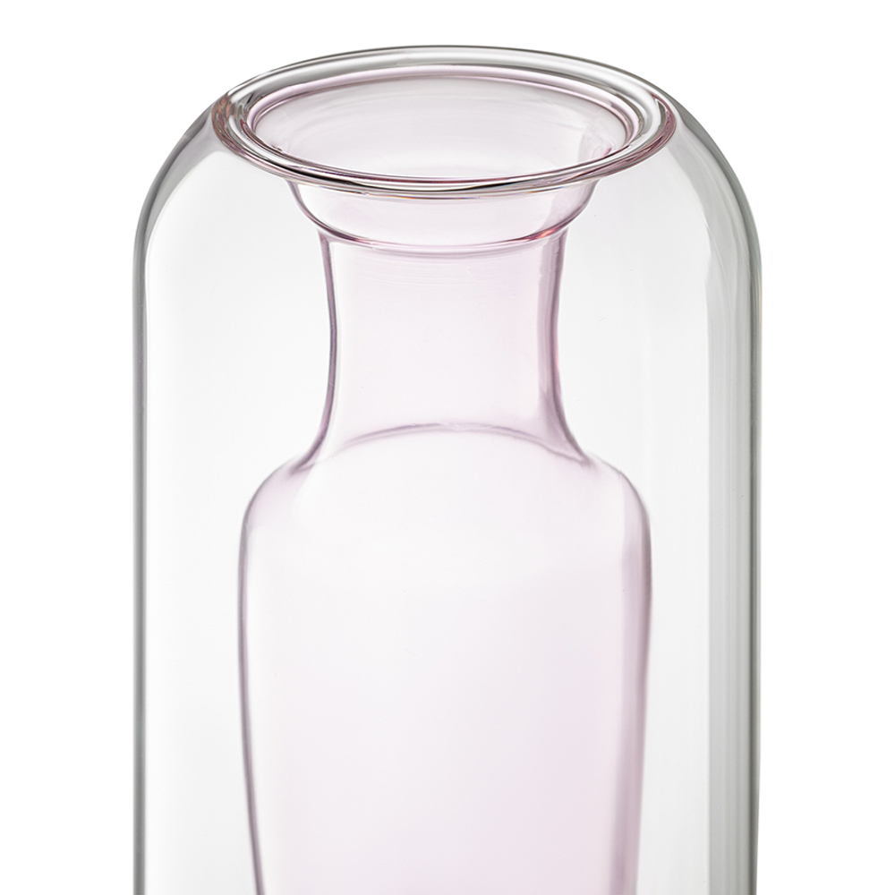 Ваза muse, 25 см, нежно-розовая