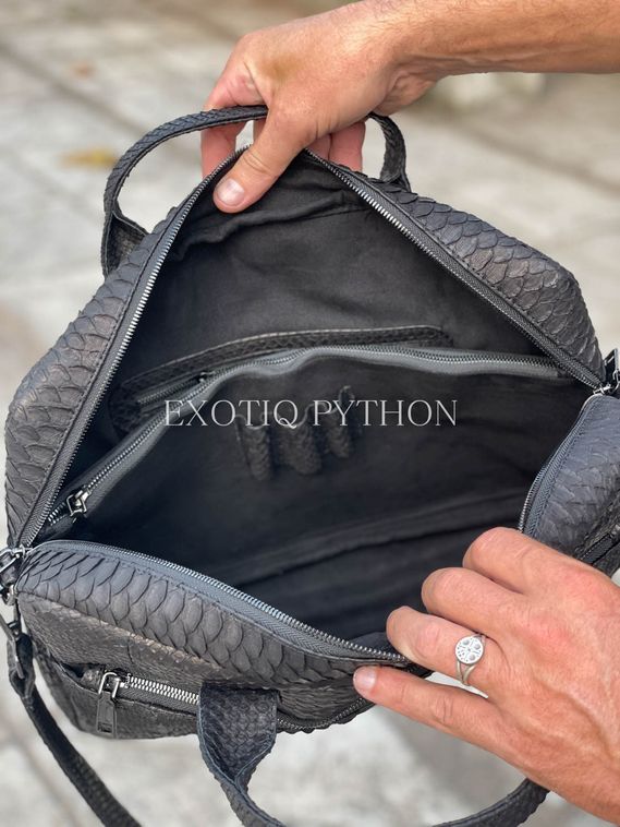Cумка - портфель из кожи питона BG-484