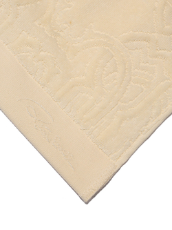 Элитные полотенца велюровые Logo слоновая кость от Roberto Cavalli