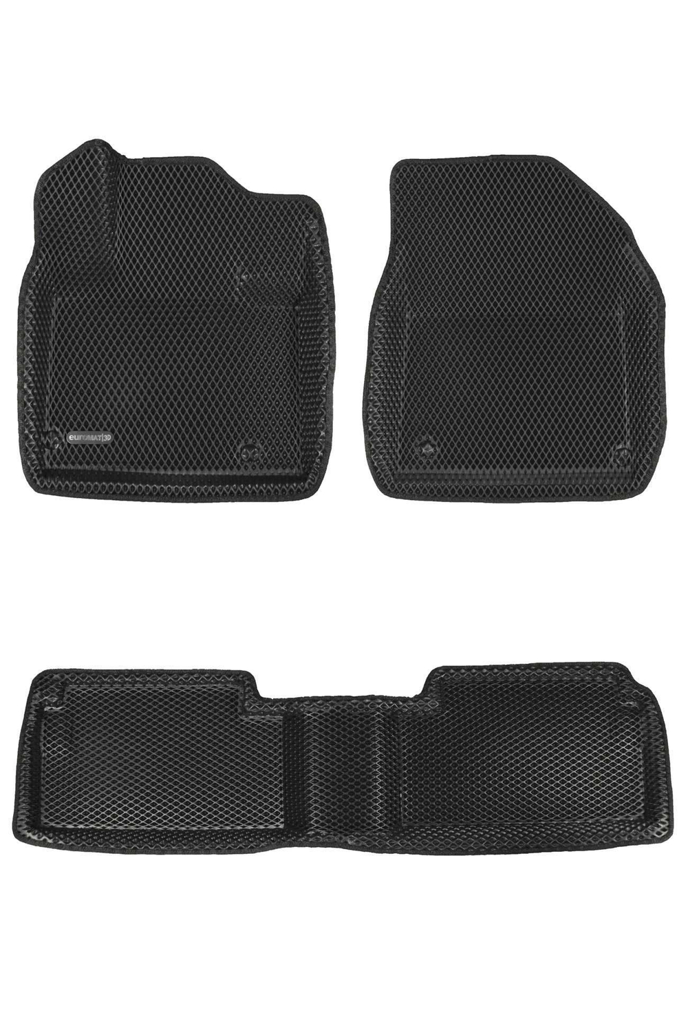 Коврики салона для CITROEN C5 (2008-2017) Euromat 3D EVA черные Арт EM3DEVA-001712