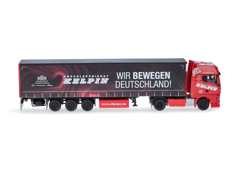 Грузовик MAN TGX GX пп тентованный "KELPIN/We move Germany" (Саксония/Гайлсдорф)