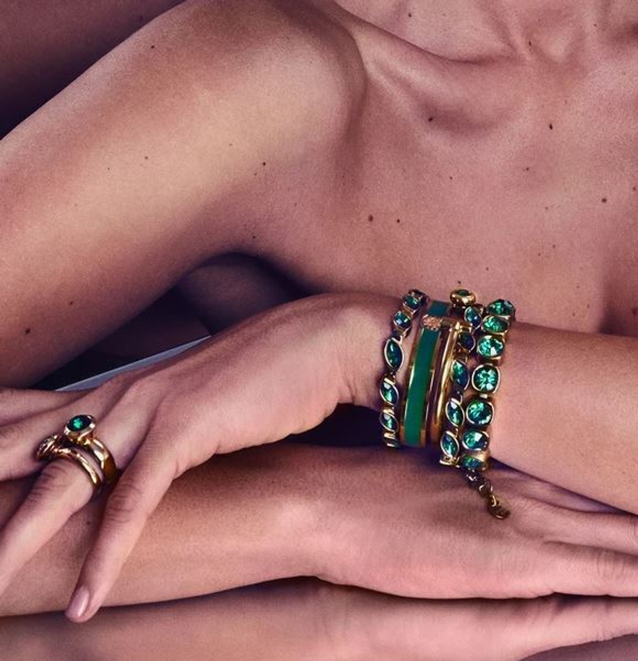 Браслет Dyrberg Kern PENNIKA I SG EMERALD GREEN 338680