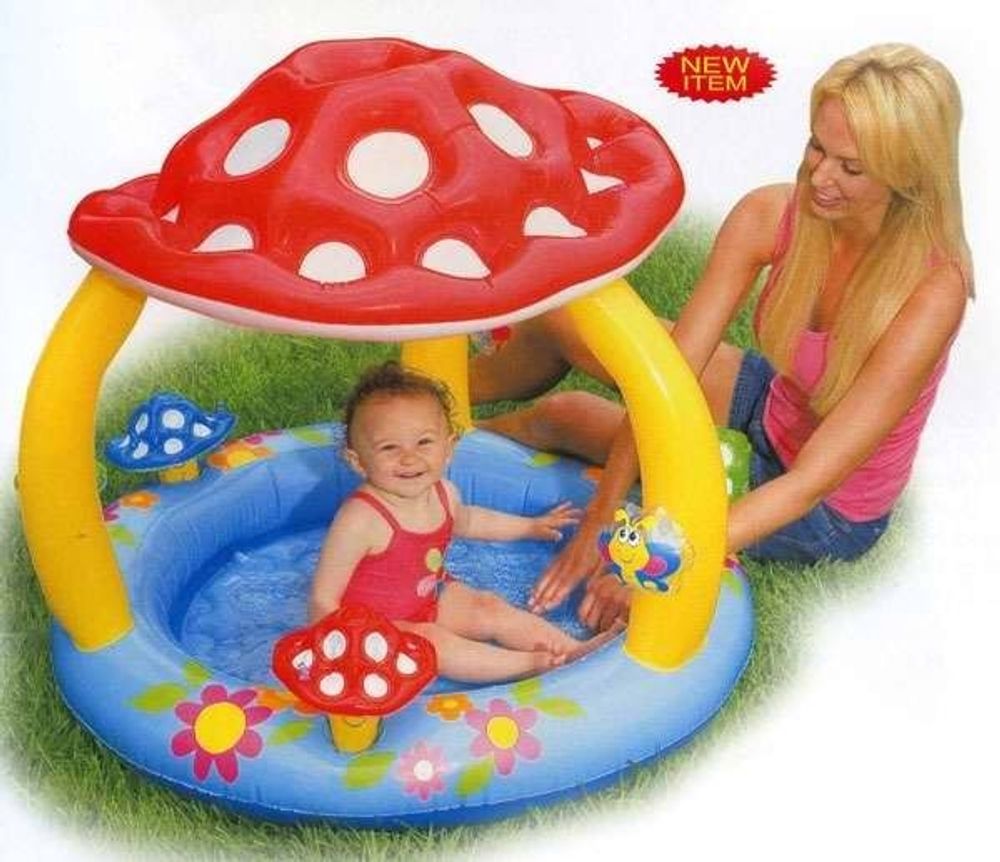 Купить Бассейн надувной Mushroom Baby Pool 102х89см.